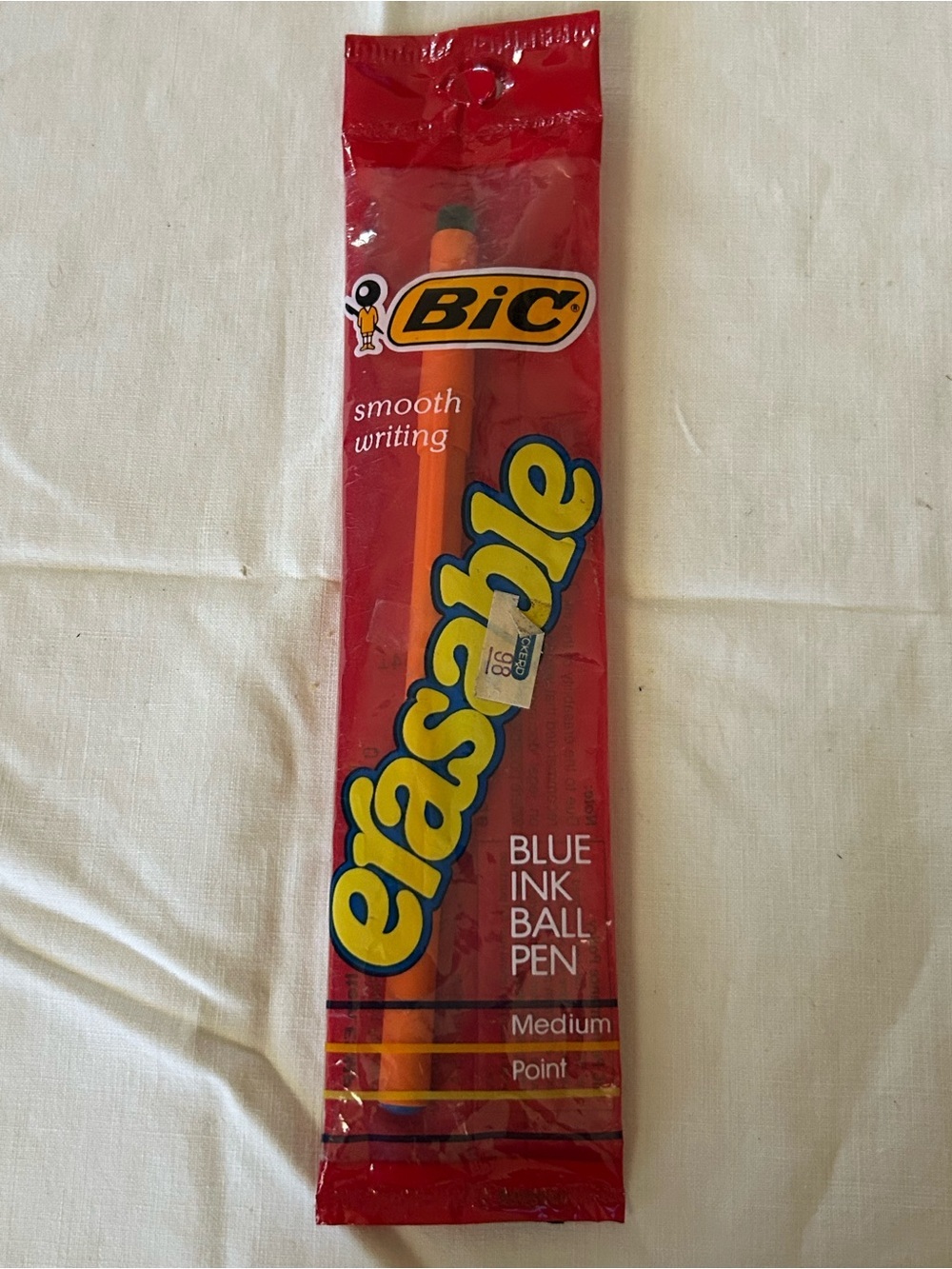 Vintage BIC Erasable Blue Ink Ballpoint Pen 1983 NOS Sealed Made In USA